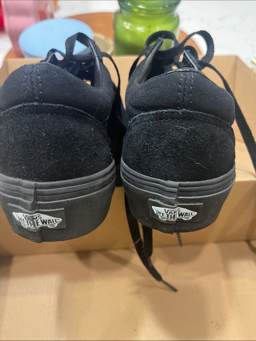 Vans All Black Low-Top Classic Skate Sneakers - Picture 5 of 5